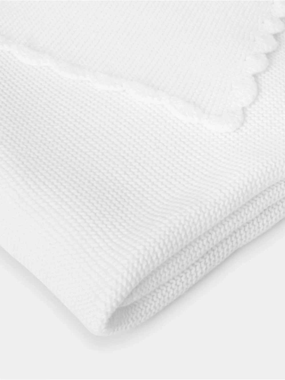 Jacadi Scalloped blanket - jacadi white